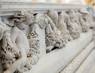 Image showing Carving in Library Congress in Washington DC