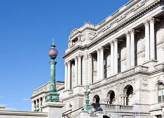 Image showing Facade of Library of Congress Washington DC