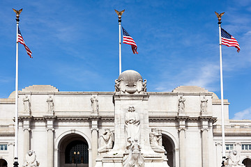 Image showing Columbus Fountain Union Station Washington dc