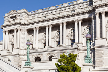 Image showing Facade of Library of Congress Washington DC