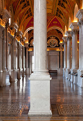 Image showing Columns of Library Congress in Washington DC