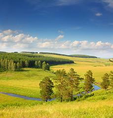 Image showing hills summer landscape