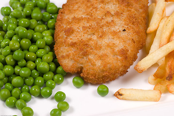 Image showing Battered hake