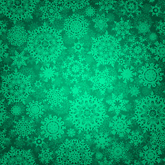 Image showing Seamless deep green christmas texture. EPS 8