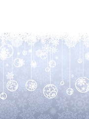 Image showing Elegant christmas with snowflakes. EPS 8