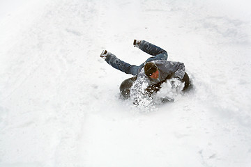 Image showing sled race