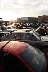 Image showing corroded cars