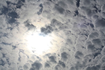 Image showing many clouds in the sky