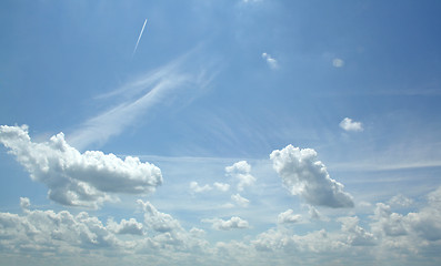 Image showing white clouds - blue sky