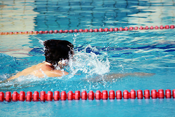 Image showing swimmer in water