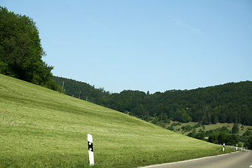 Image showing asphalt road and nature