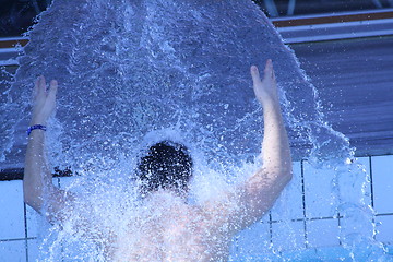 Image showing relaxing in the jacuzzi