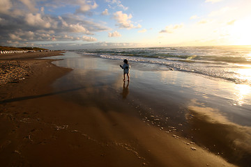 Image showing beach activities