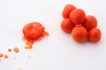 Image showing tomatoes accident