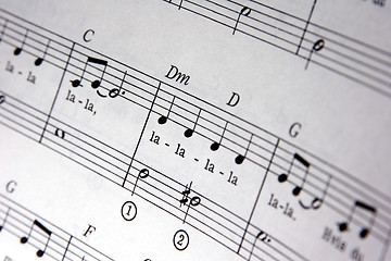 Image showing music notes