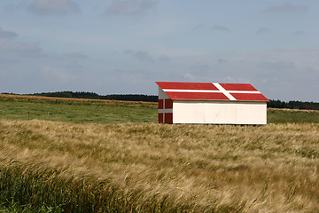 Image showing summer in denmark:  beach of loekken,