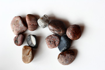 Image showing ocean stones on isolated background