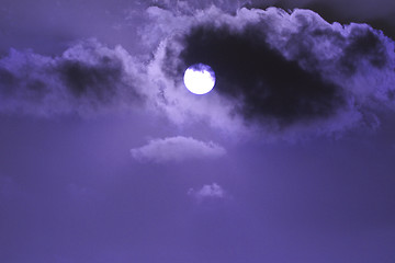 Image showing sky cloud and sun