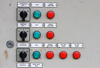 Image showing Electrical control pannel