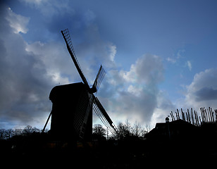 Image showing ancient wind mills