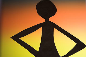 Image showing woman silhouette