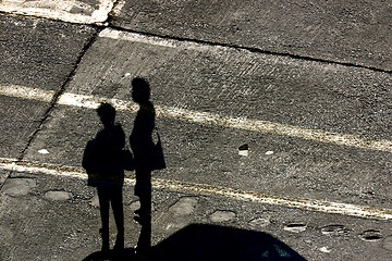 Image showing  shadow of couples