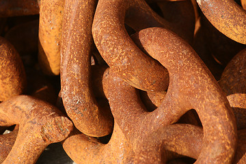 Image showing rusted chain