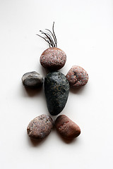 Image showing ocean stones on isolated background