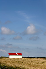 Image showing summer in denmark:  beach of loekken,