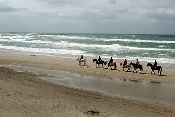 Image showing beach activities