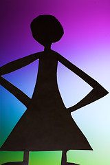 Image showing woman silhouette