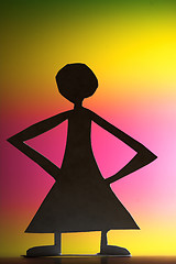 Image showing woman silhouette