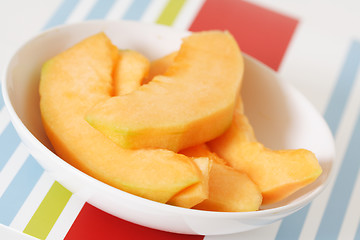 Image showing Cantaloupe slices