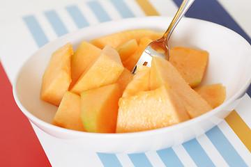 Image showing Cantaloupe slices