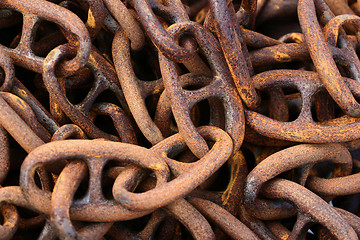 Image showing rusted chain