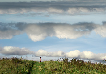 Image showing child on a path 