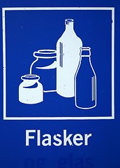 Image showing  bottles sign