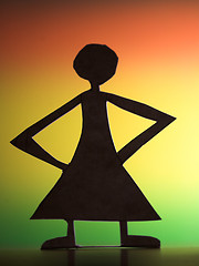 Image showing woman silhouette