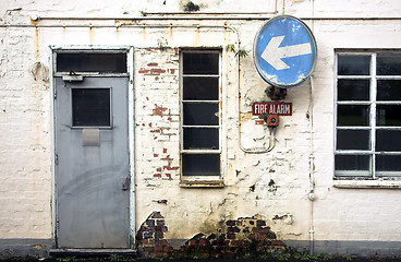 Image showing old house brick wall