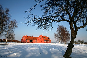 Image showing old farm on danish east  coast