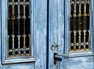 Image showing blue door