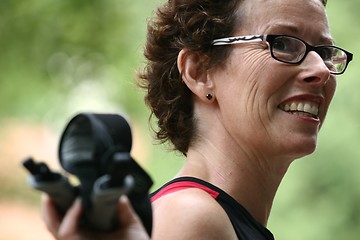 Image showing  female hiker