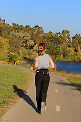 Image showing Woman running