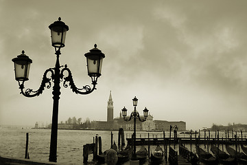 Image showing Street lamps in Venice