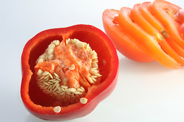 Image showing tomato and pepper