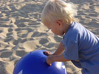 Image showing Kid on Beach