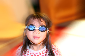 Image showing  girl with 3D glasses