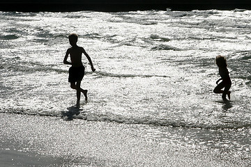 Image showing beach activities