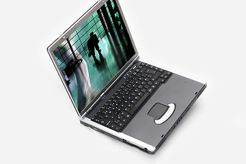 Image showing computer in snow