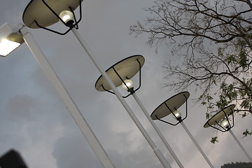 Image showing Street lamps in Venice